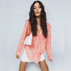 Princess Polly Marble Mae Shirt Multi